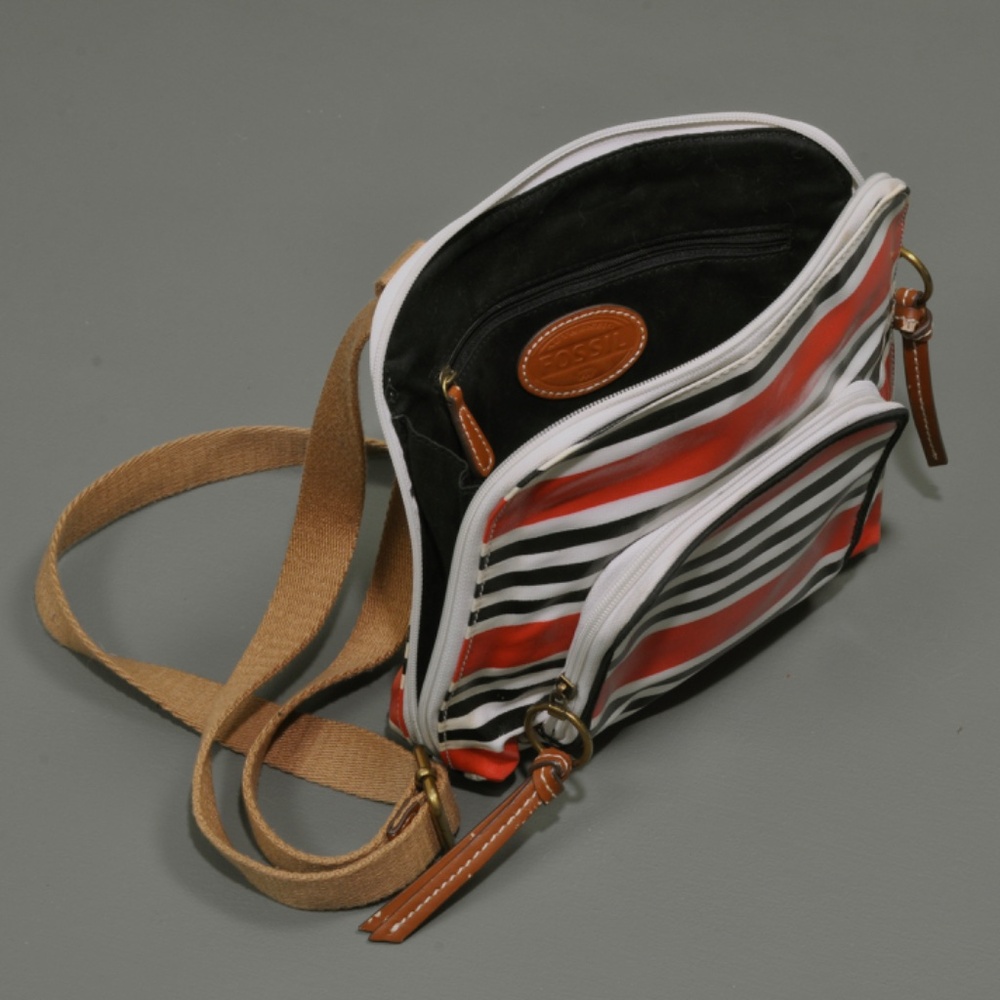 FOSSIL, STRIPED PVC CROSSBODY BAG - Picture 6 of 9